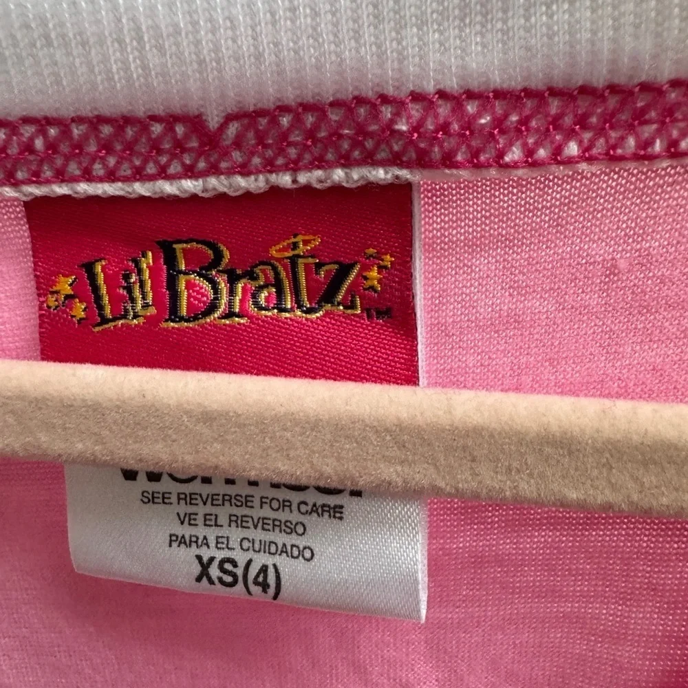Lil Bratz Girls Size 4 Short Sleeve Pink Nightgown for Kids